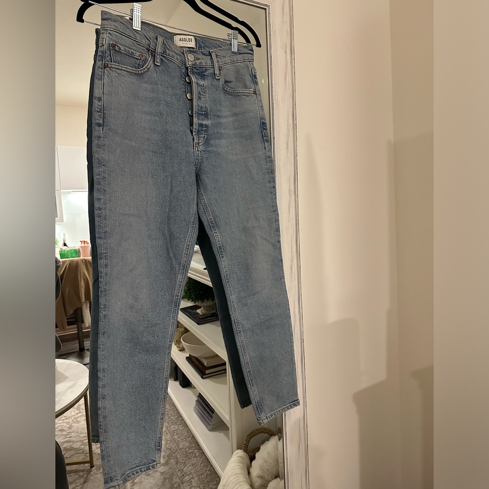 Agolde Nico High Rise Slim Jean in Cliffside